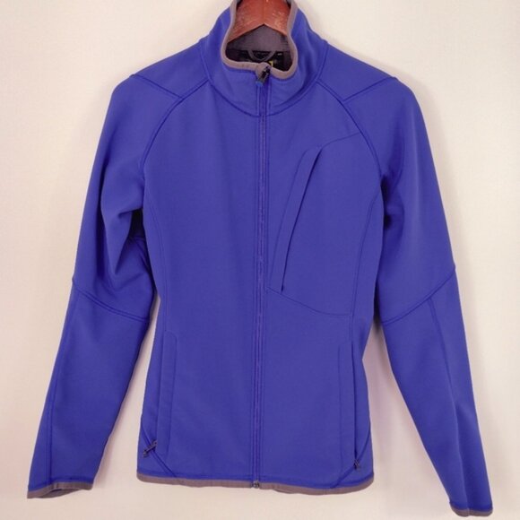 Burton AK Womens Jacket Liner Small Purple DryRide Full Zip Outdoor Gorpcore - Picture 1 of 12